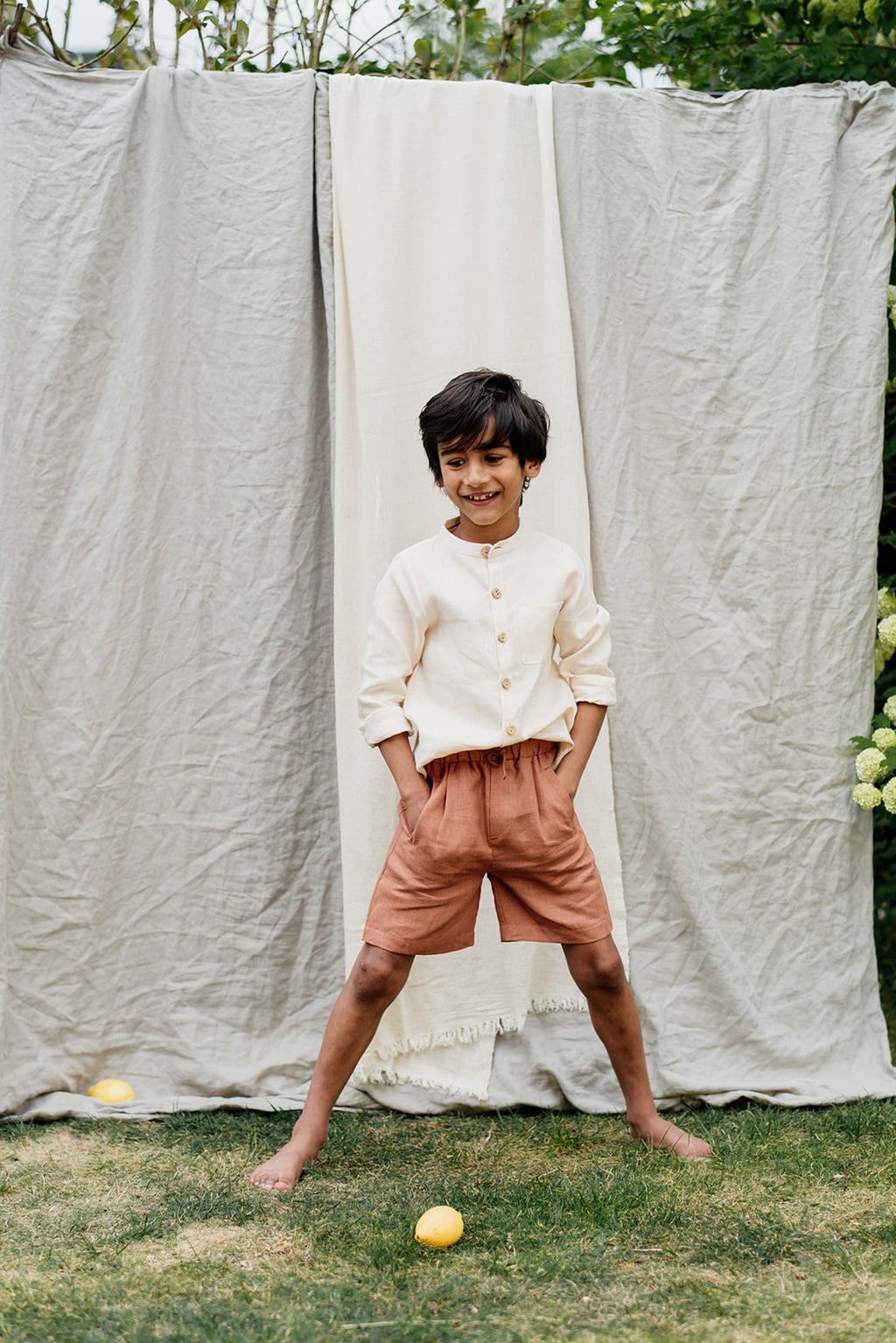 Forest Love Short // KIDS // Pecan Linen