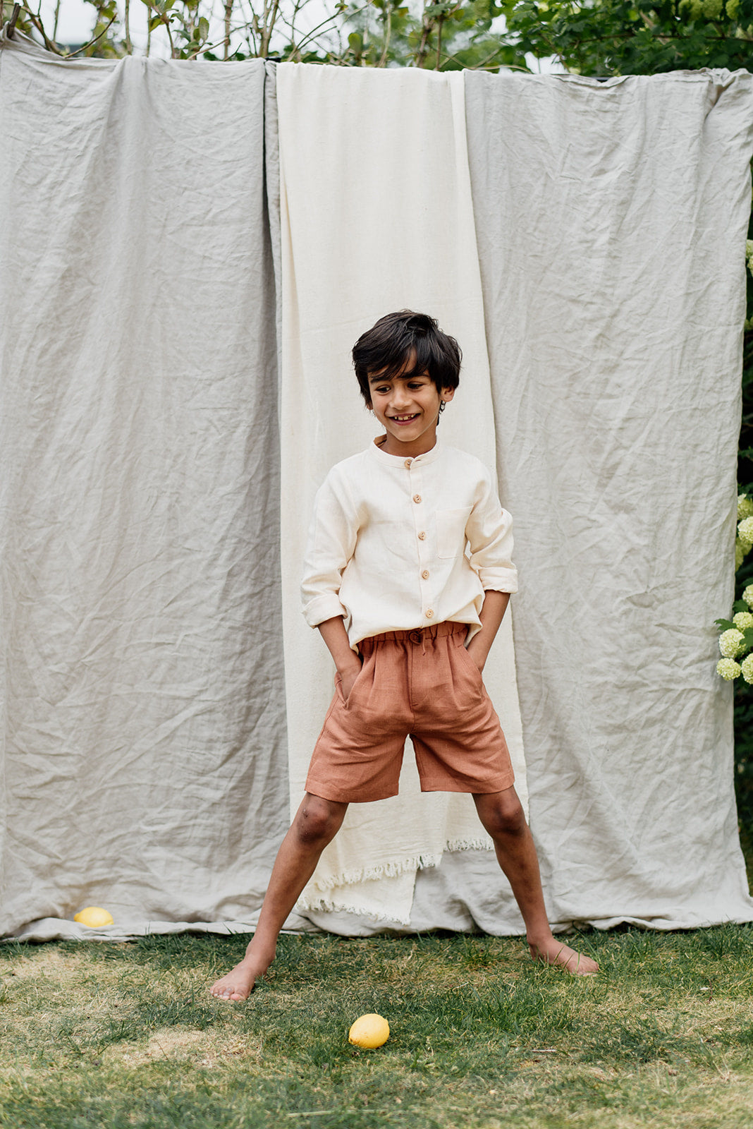 Forest Love Short // KIDS // Pecan Linen