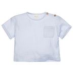 Bow Boxy Top // KIDS // Sky blue