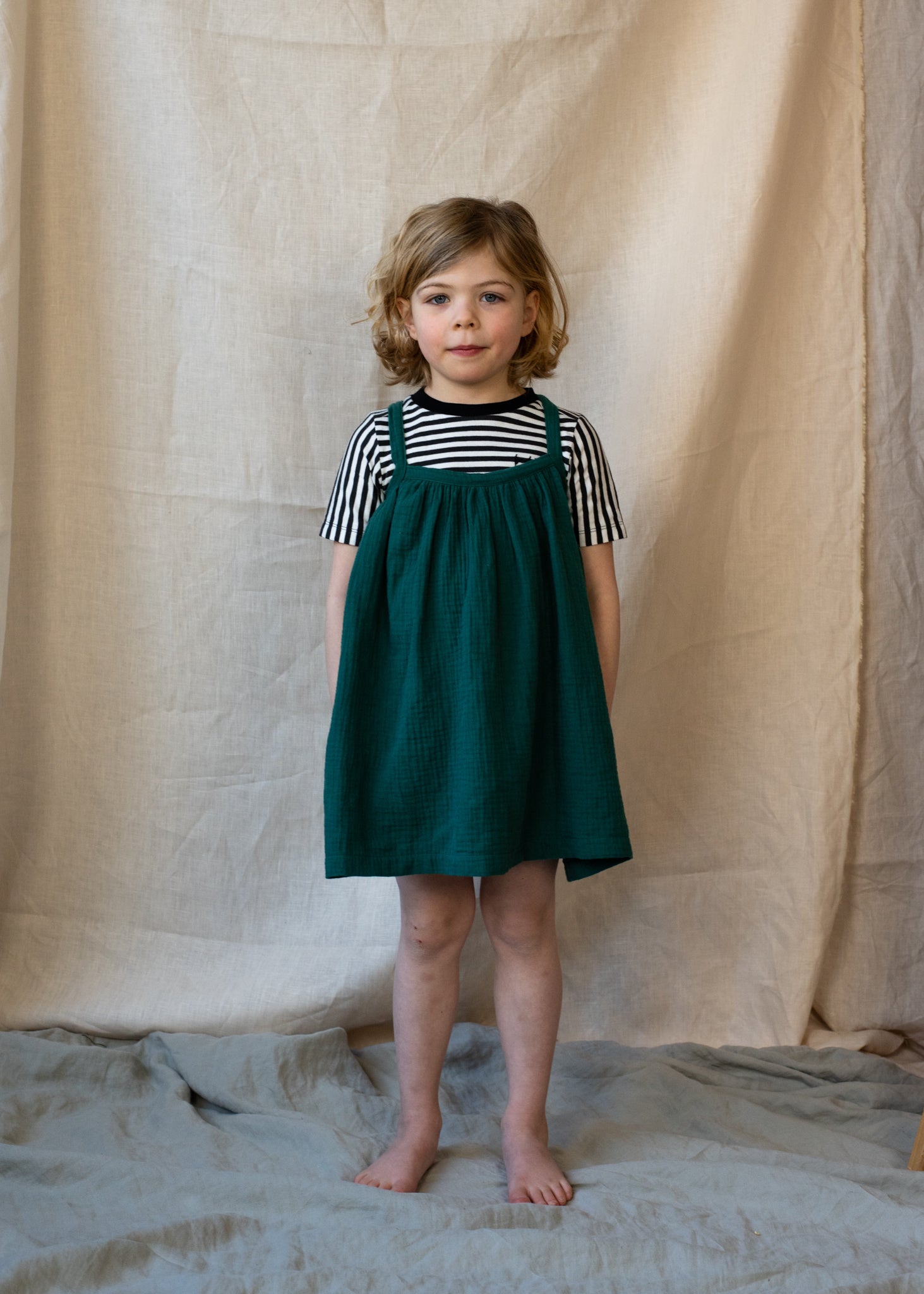 Dana Dress // KIDS // Pine Green