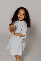 Bow Boxy Top // KIDS // Sky blue