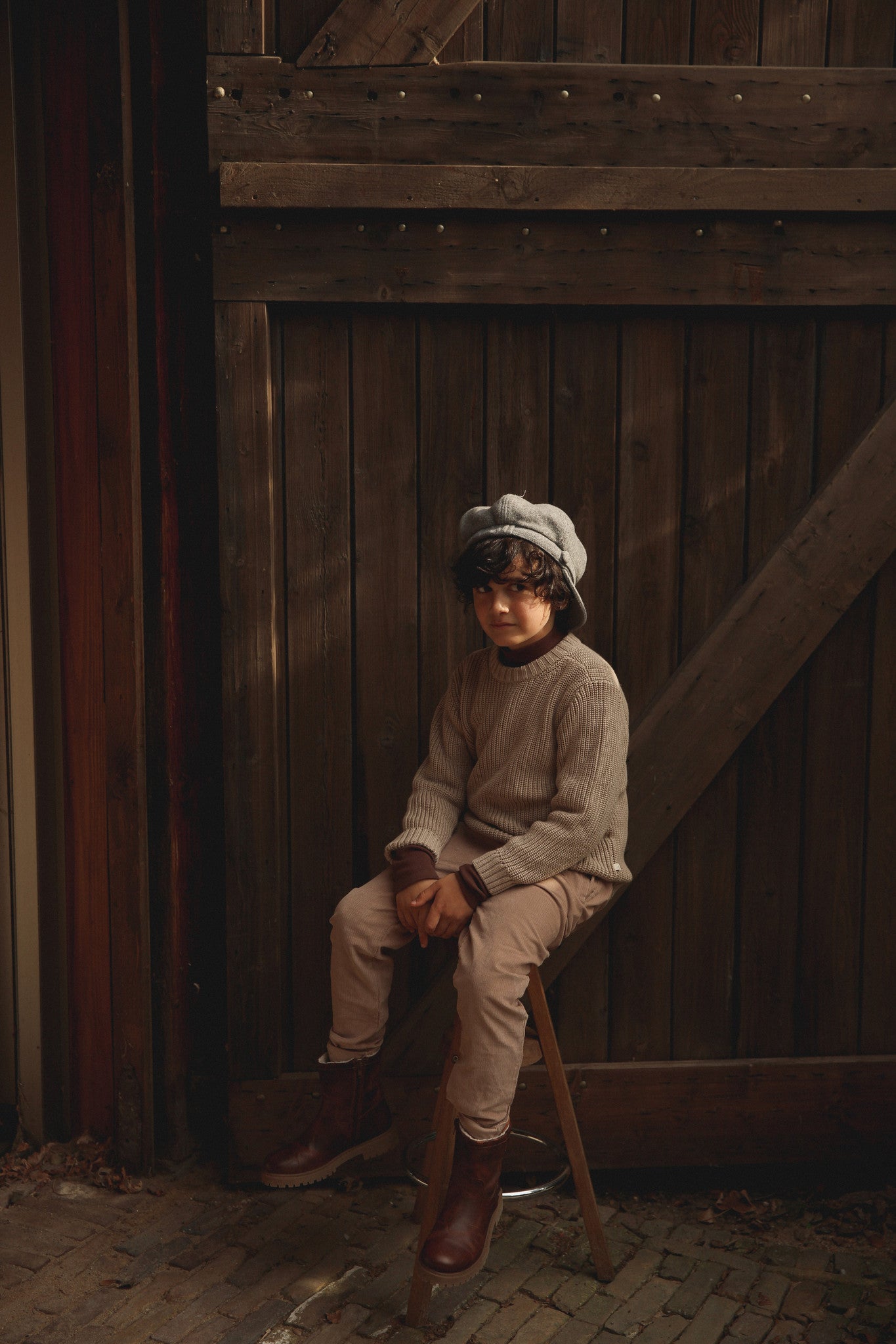 Skylar Sweater // KIDS // Latte Beige 