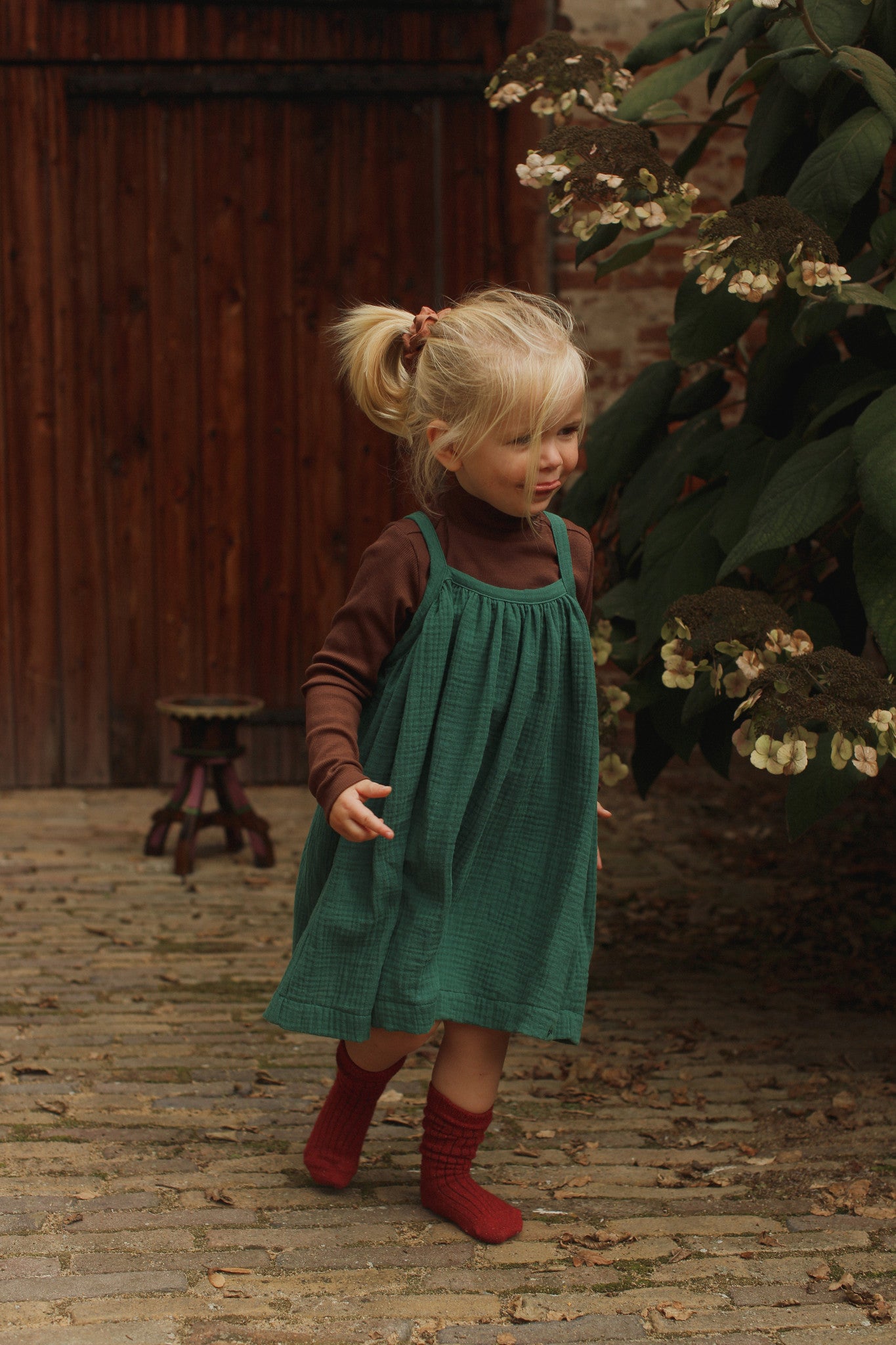 Dana Dress // KIDS // Pine Green