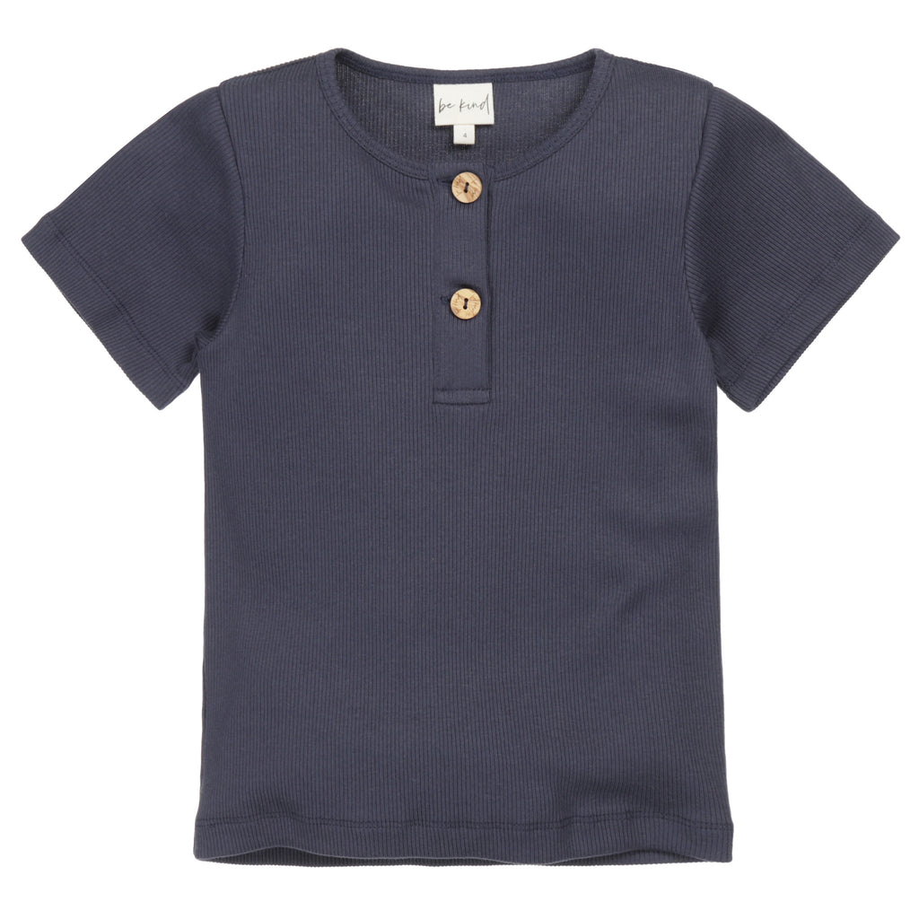Benji Button T-Shirt // KIDS // Blue