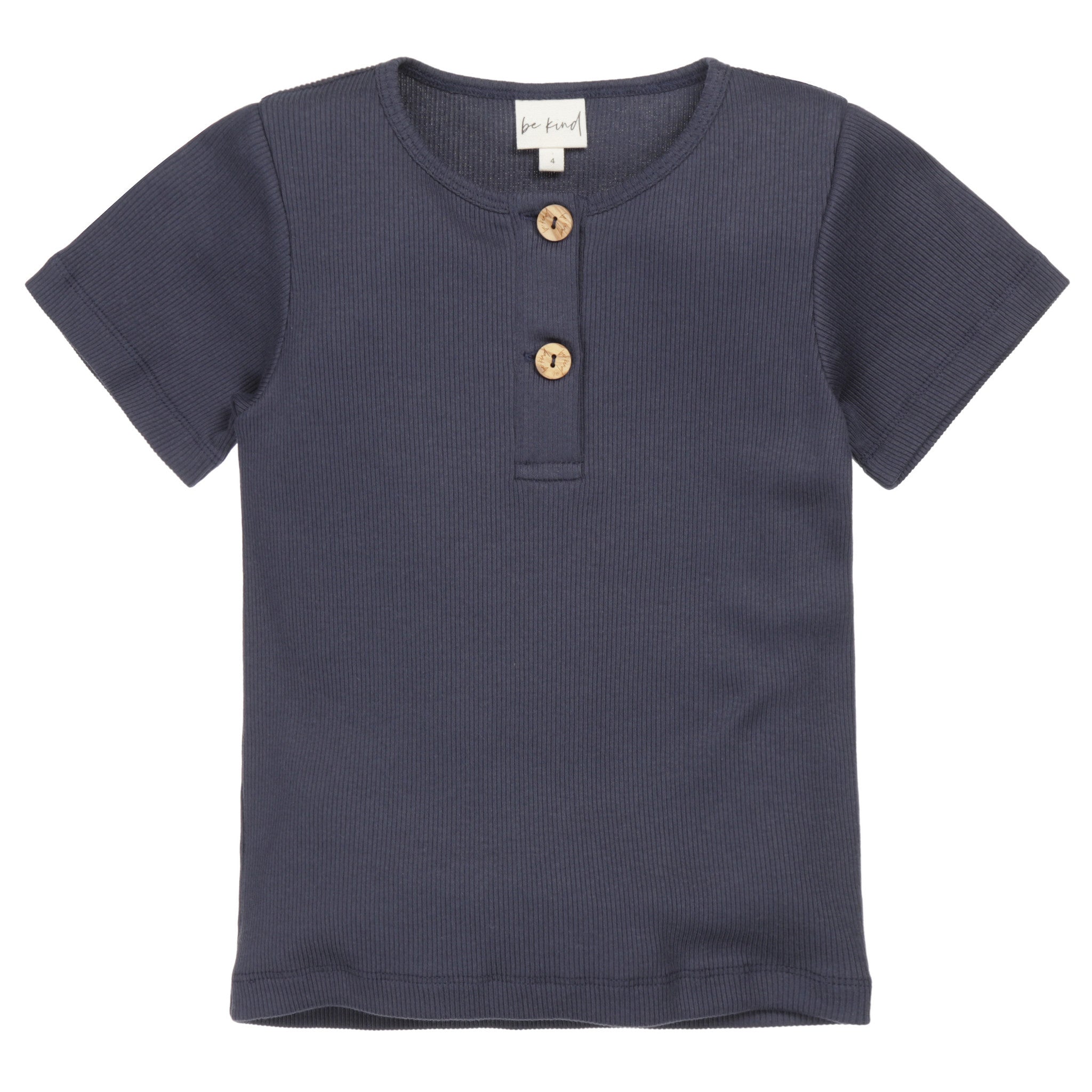 Benji Button T-Shirt // KIDS // Blue