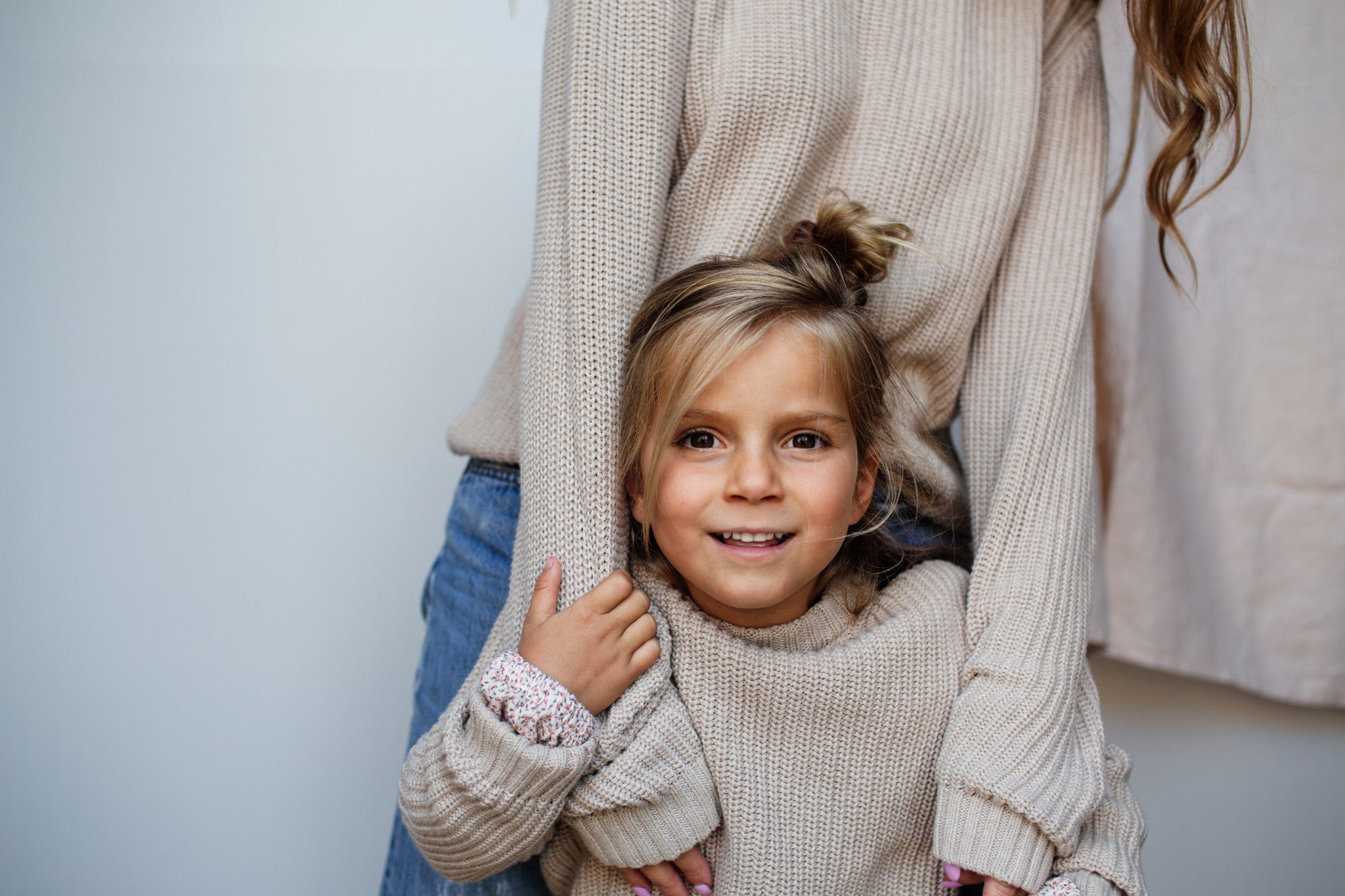 Skylar Sweater // KIDS // Latte Beige 