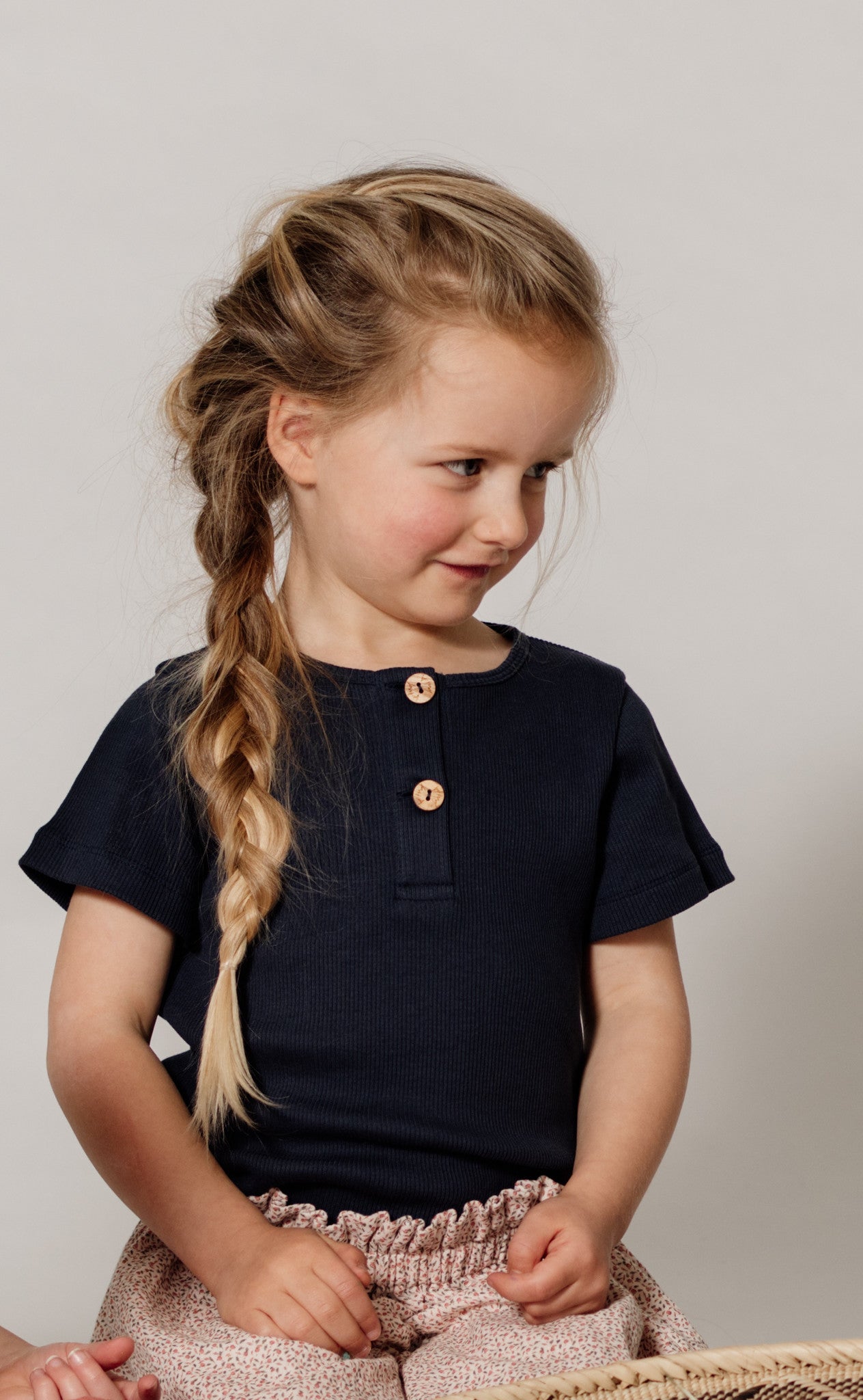 Benji Button T-Shirt // KIDS // Blue