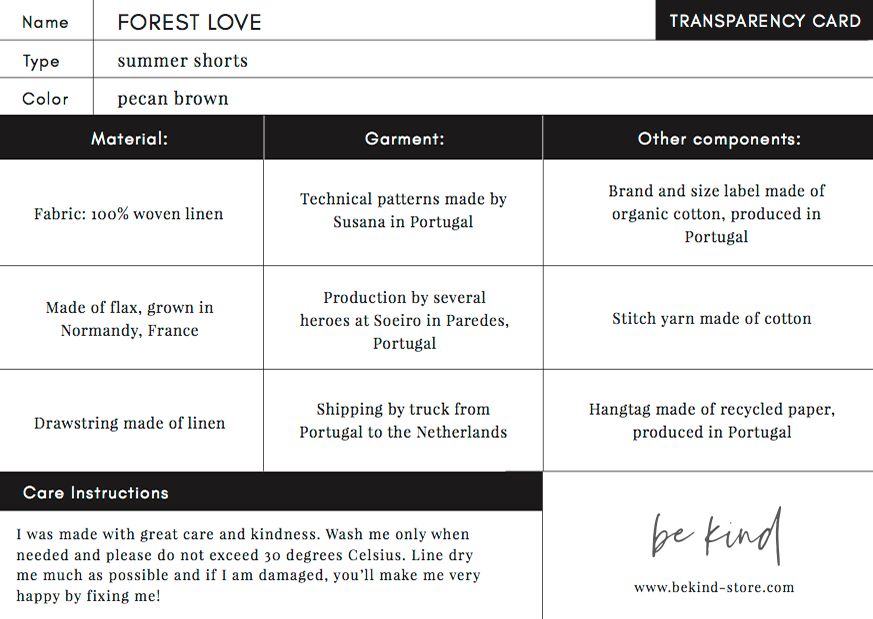 Forest Love Short // KIDS // Pecan Linen