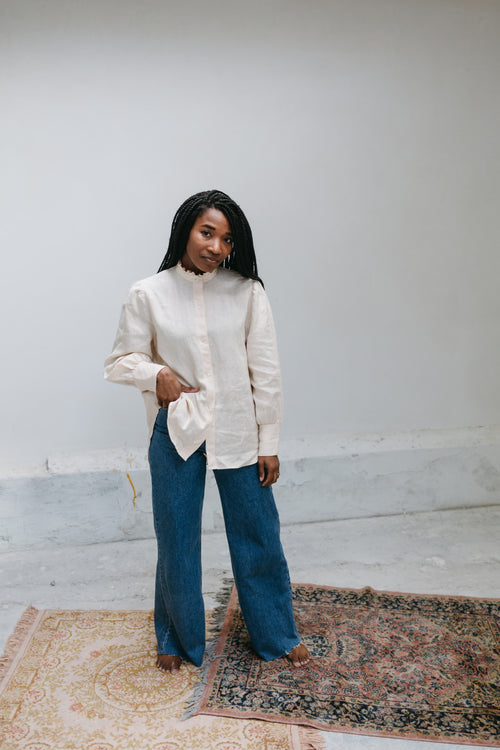 Abby Blouse // WOMEN // French Linen // Oversized